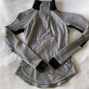 lululemon herringbone running half zip
